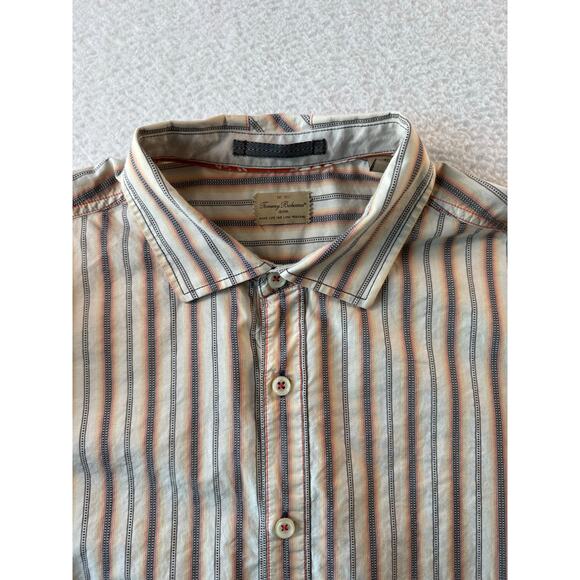 Tommy Bahama Jeans Island Shirt Mens XL Cotton Stripe Button Down Long Sleeve - Picture 2 of 10